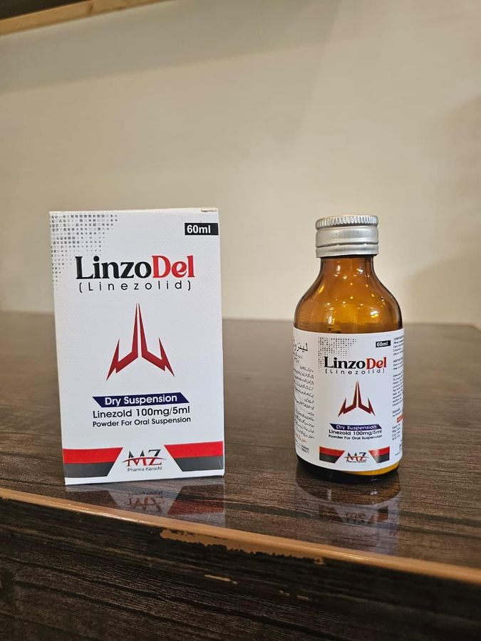 LinzoDel Dry Suspension 100 mg/5 ml pack